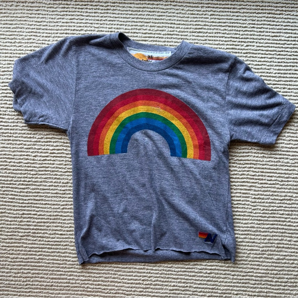 Aviator nation rainbow tshirt
